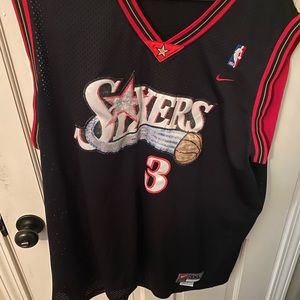 Men’s 3XL Nike Allen Iverson Classic Rustic Jersey -Sewn on/patch #’s & Letters